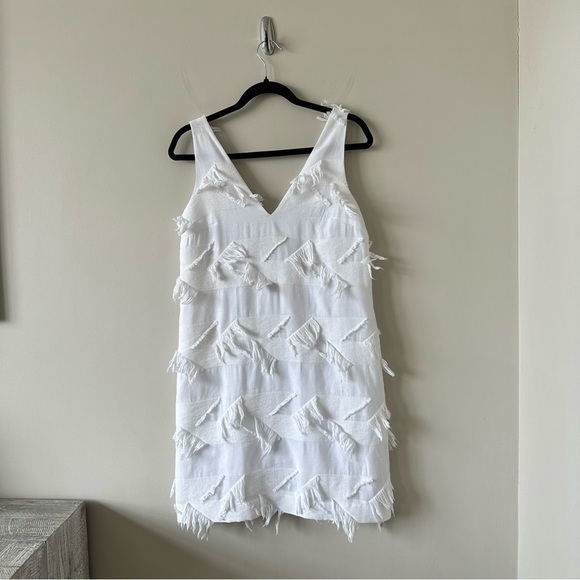 ANTHROPOLOGIE-MAEVE Fringework Boho Shift Dress (Size:0) - Picture 3 of 11